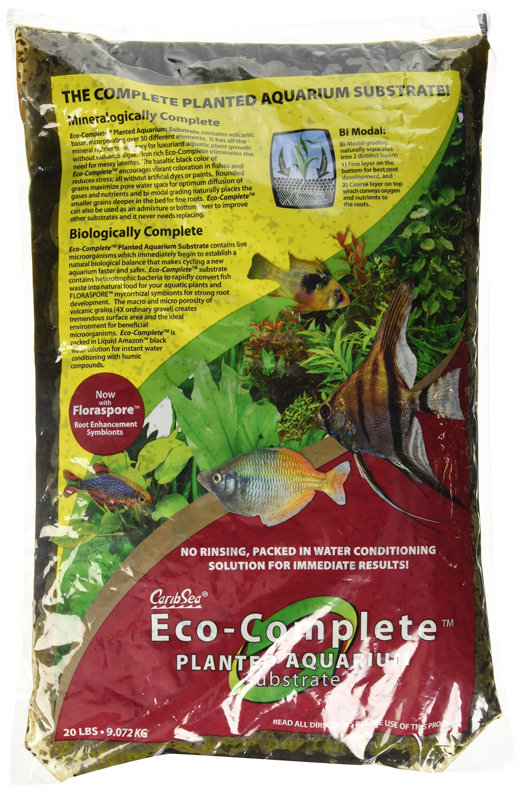 Algopix Similar Product 7 - CaribSea EcoComplete 20Pound Planted