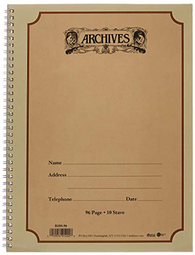 Algopix Similar Product 11 - Archives Spiral Bound Manuscript Paper