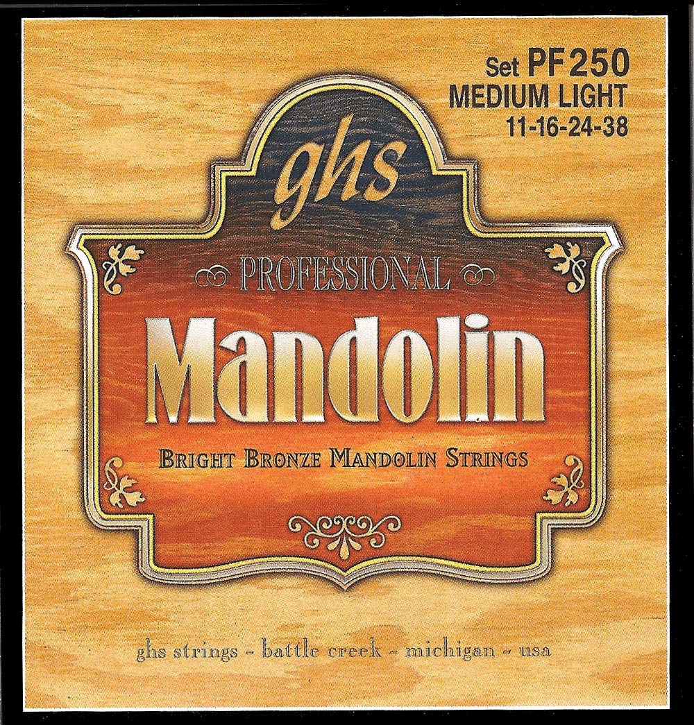 Algopix Similar Product 3 - GHS Strings Mandolin Strings (PF250)