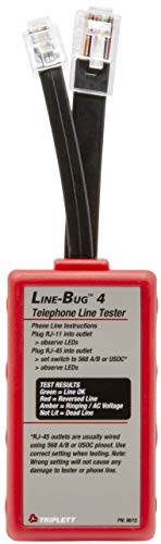 Algopix Similar Product 4 - Triplett LineBug 4 Telephone and LAN