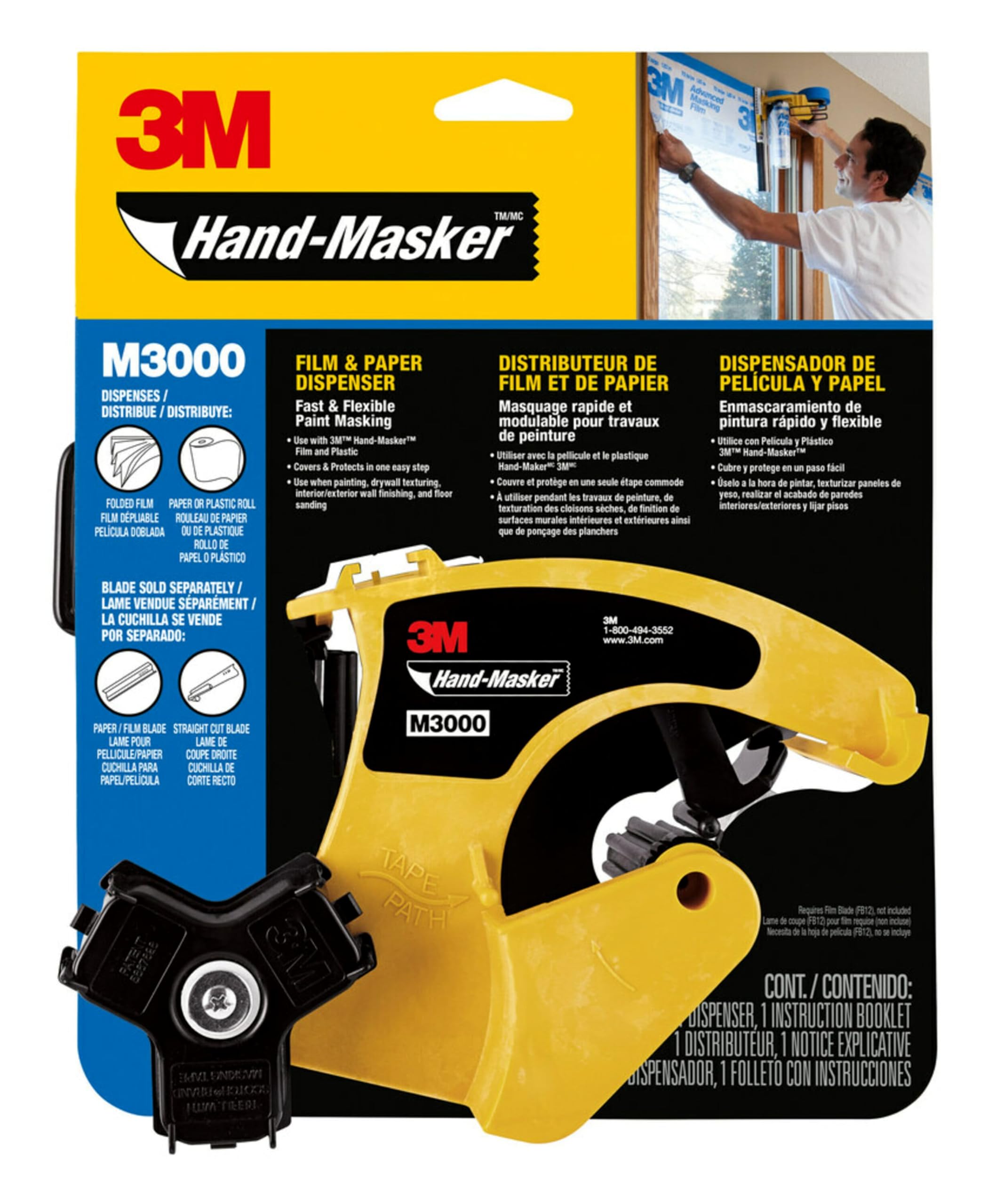 Algopix Similar Product 10 - 3M Hand Masker M3000 Tape Dispenser