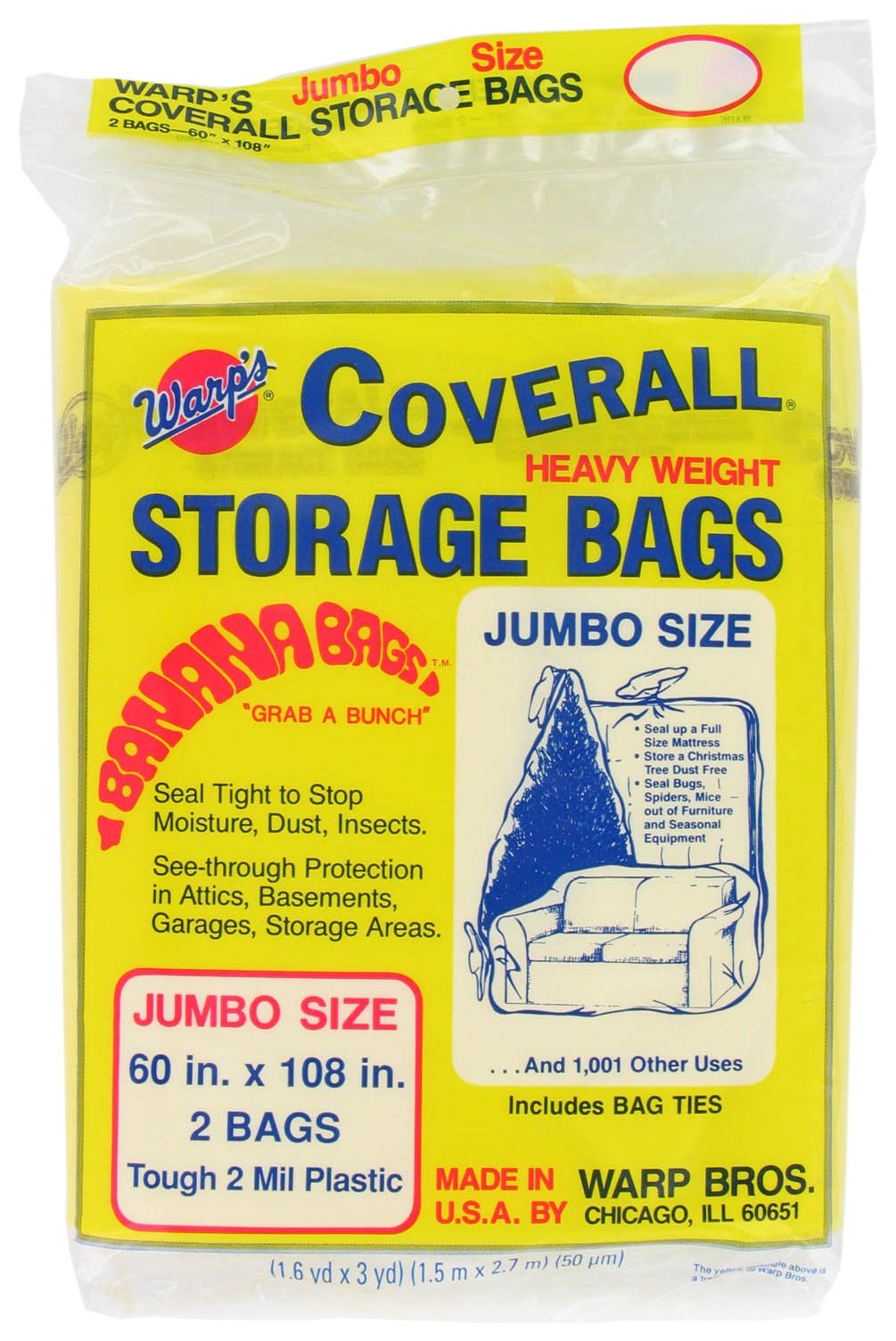 Algopix Similar Product 9 - Warp Brothers CB60 Warps Banana Bags