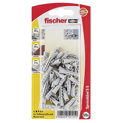 Algopix Similar Product 19 - Fischer 52115 S 5 GK Expansion Plug 