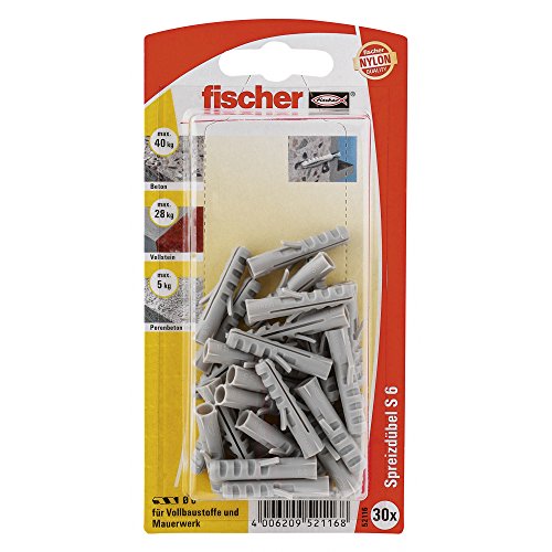 Algopix Similar Product 13 - Fischer 52116 S 6 GK Expansion Plug 