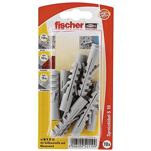 Algopix Similar Product 9 - Fischer 52119 S 10 GK Expansion Plug 