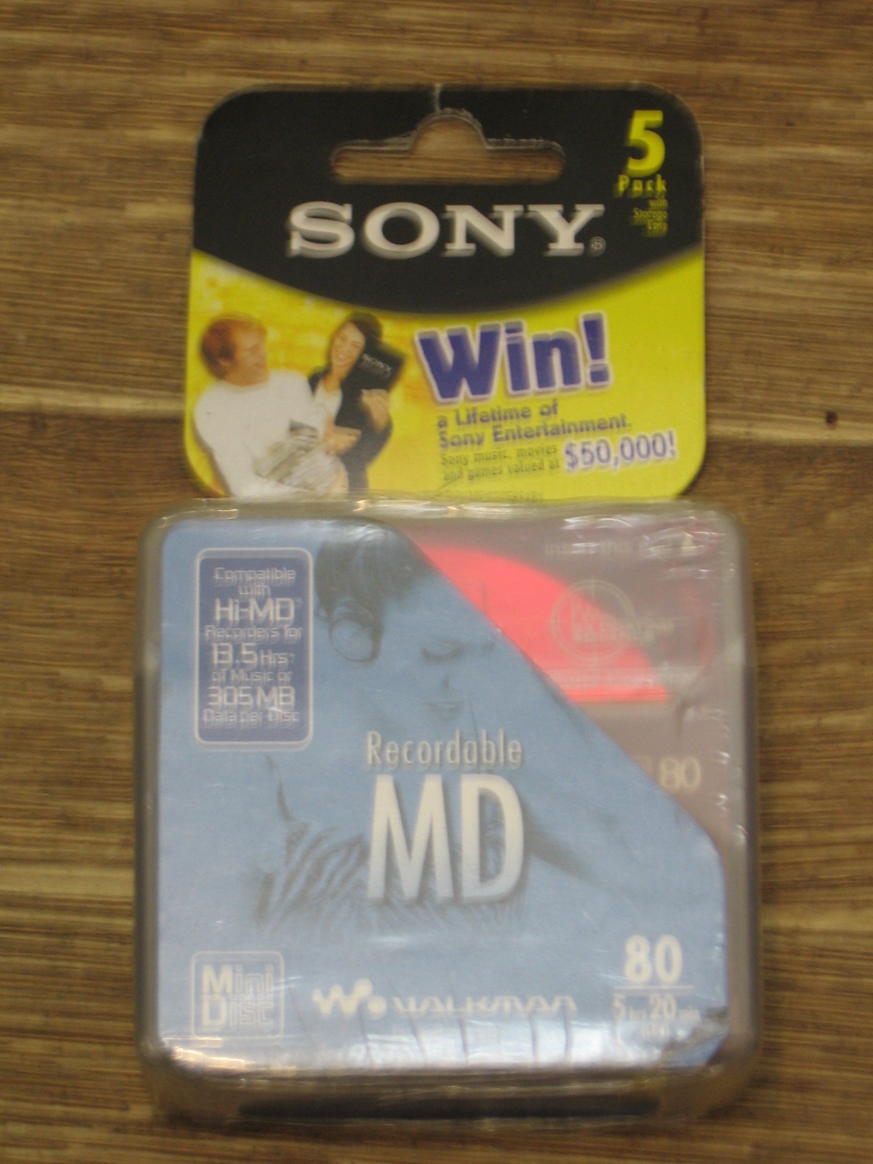 Algopix Similar Product 19 - Sony MiniDiscs, 5-Pack 5MDW80CL2