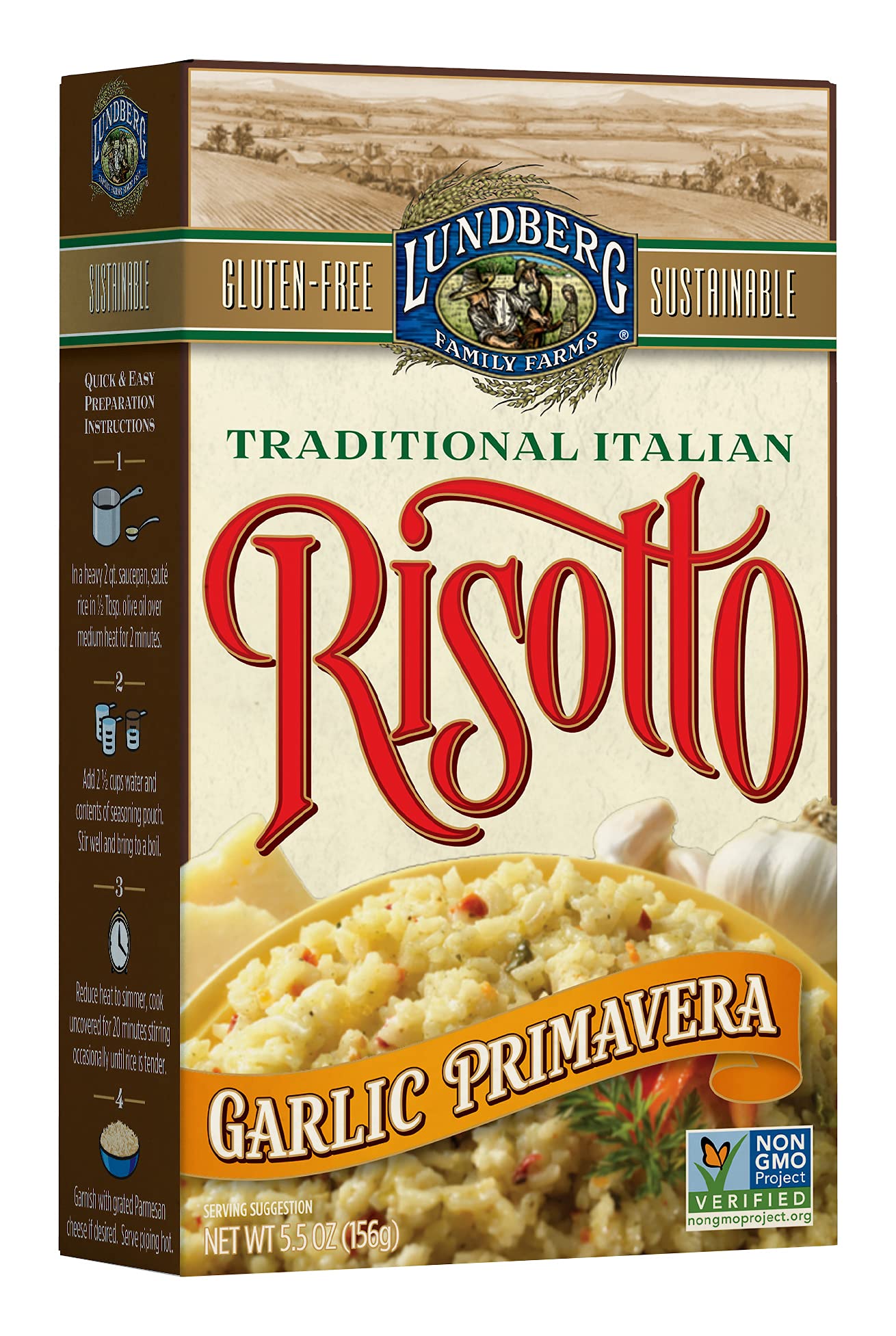 Algopix Similar Product 16 - Lundberg Risotto Garlic Primavera