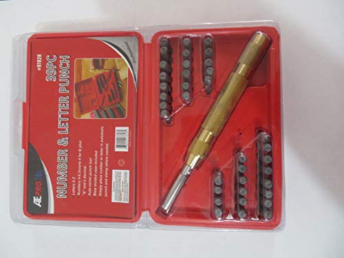 Algopix Similar Product 9 - 39 Pc Steel Hand Stamp Set Kit