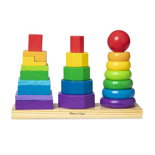 Algopix Similar Product 7 - Melissa  Doug Geometric Stacker 