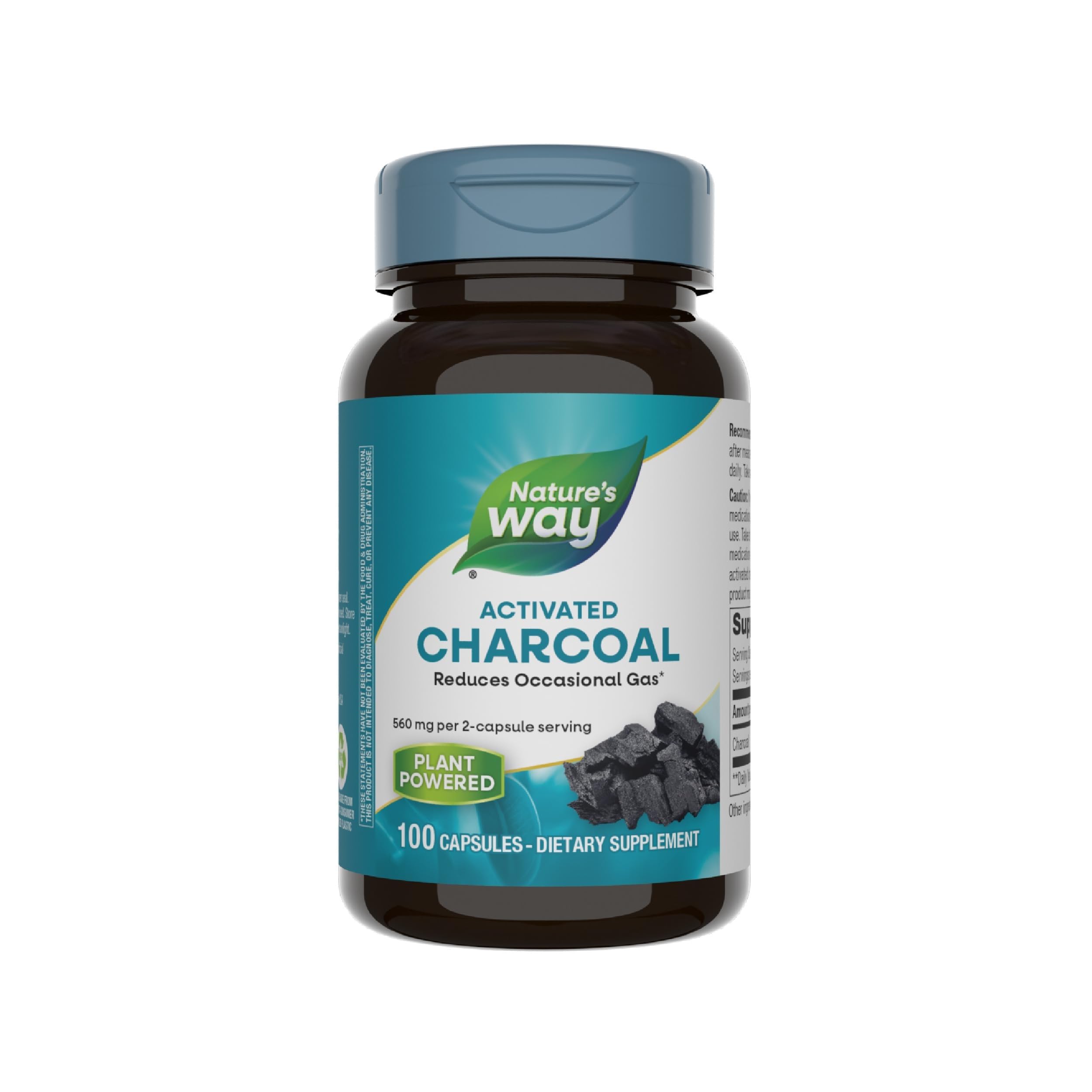 Algopix Similar Product 10 - Natures Way Activated Charcoal Binds