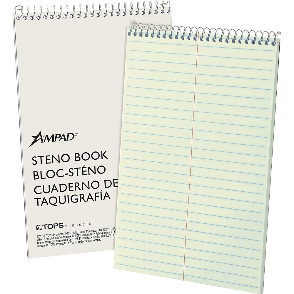 Algopix Similar Product 7 - Ampad Spiral Steno Book Gregg Rule 6