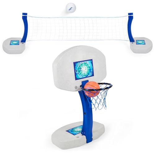 Algopix Similar Product 10 - SwimWays 2in1 Pool Sport Combo Set 