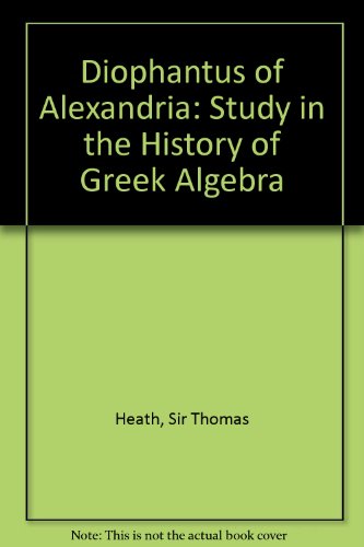 Algopix Similar Product 6 - Diophantus of Alexandria A Study in