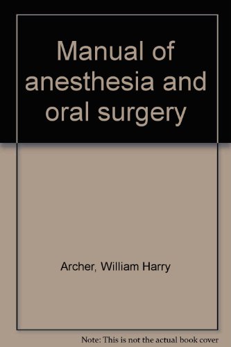 Algopix Similar Product 12 - Manual of anesthesia and oral surgery