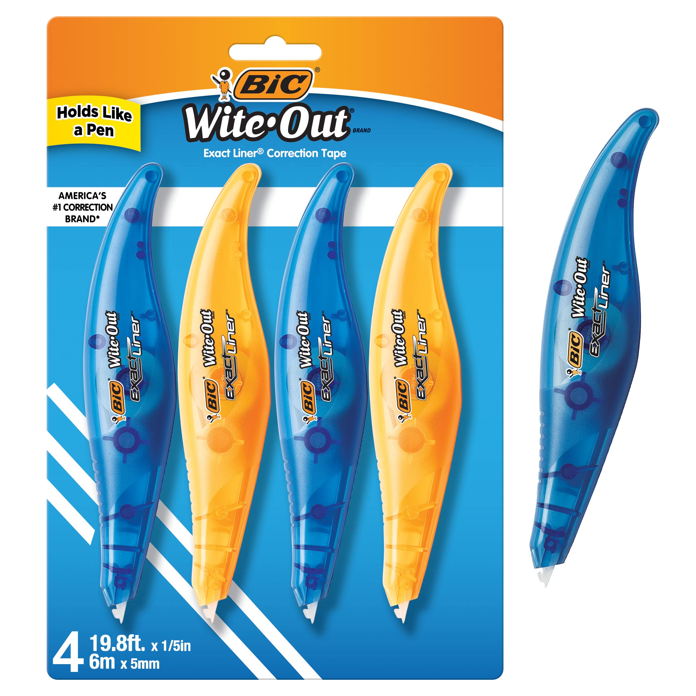 Algopix Similar Product 15 - BIC WiteOut Brand Exact Liner