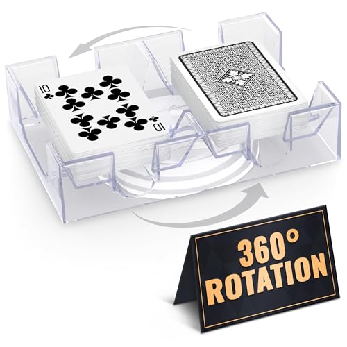 Algopix Similar Product 13 - Playing Cards Holder Rotating 360 
