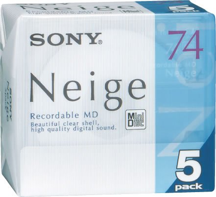 Algopix Similar Product 10 - Sony Neige Series Minidisk 74 Min 5