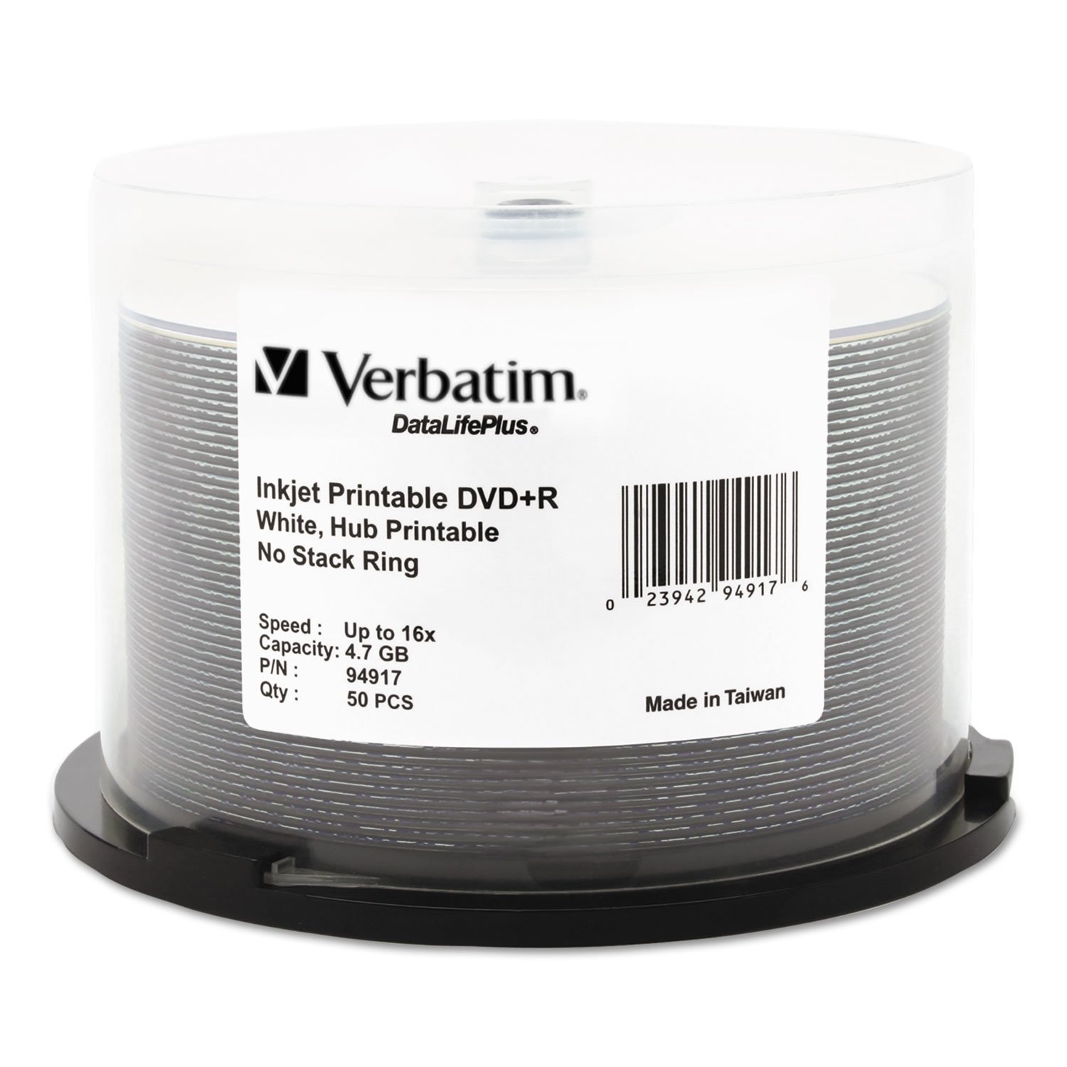 Algopix Similar Product 13 - Verbatim DVDR 47GB 16X DataLifePlus