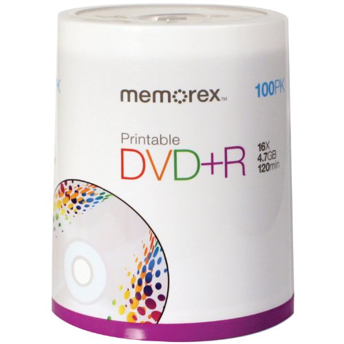 Algopix Similar Product 20 - Memorex DVD plus R 16x 47GB 100 Pack