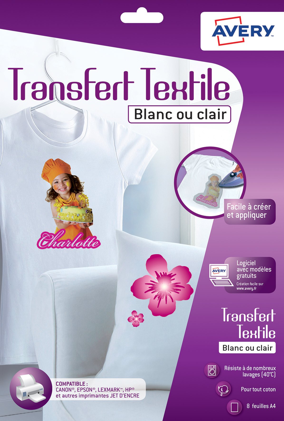 Algopix Similar Product 11 - AVERY C94058 Transfers Pack of 8 for
