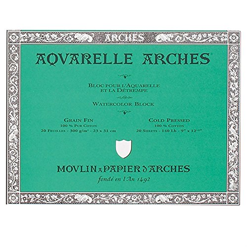 Algopix Similar Product 9 - ARCHES 18 x 26 cm 300 GSM Cold Pressed