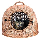Algopix Similar Product 10 - Trixie Wicker Cat Cave With Bars, 45cm