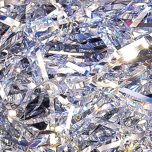 Algopix Similar Product 4 - Metallic Shred Silver 1lb Bag