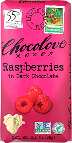 Algopix Similar Product 10 - Chocolove Xoxo Raspberries In Dark