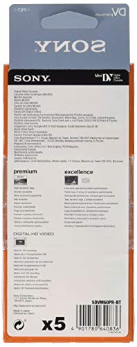 Algopix Similar Product 13 - Sony 5DVM60PRR Premium Digital Video