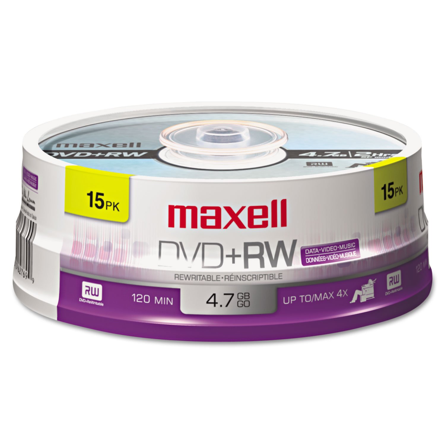 Algopix Similar Product 5 - Maxell 634046 DVDRW Discs 47GB 4x