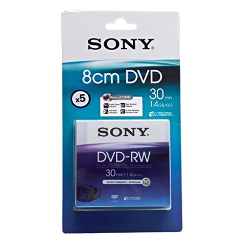 Algopix Similar Product 10 - SONY DVDRW 14Gb 8cm 30min Pack 5