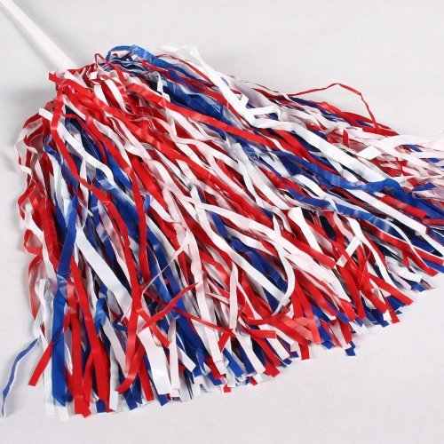 Algopix Similar Product 20 - Red, White & Blue Spirit Pom Poms Qty 1