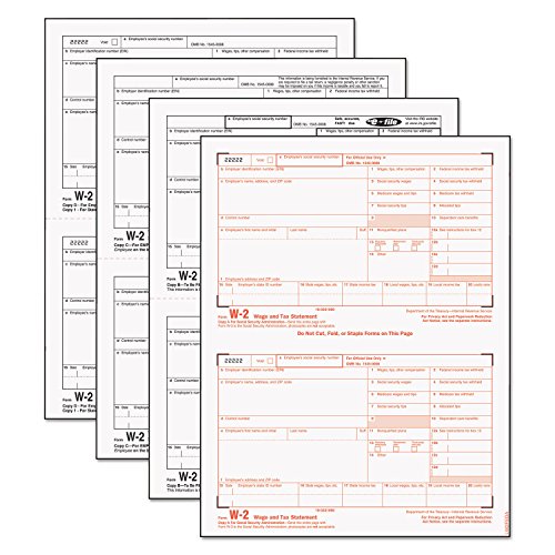 Algopix Similar Product 4 - TOPS 22990 W2 Tax Forms 4Part 5 12