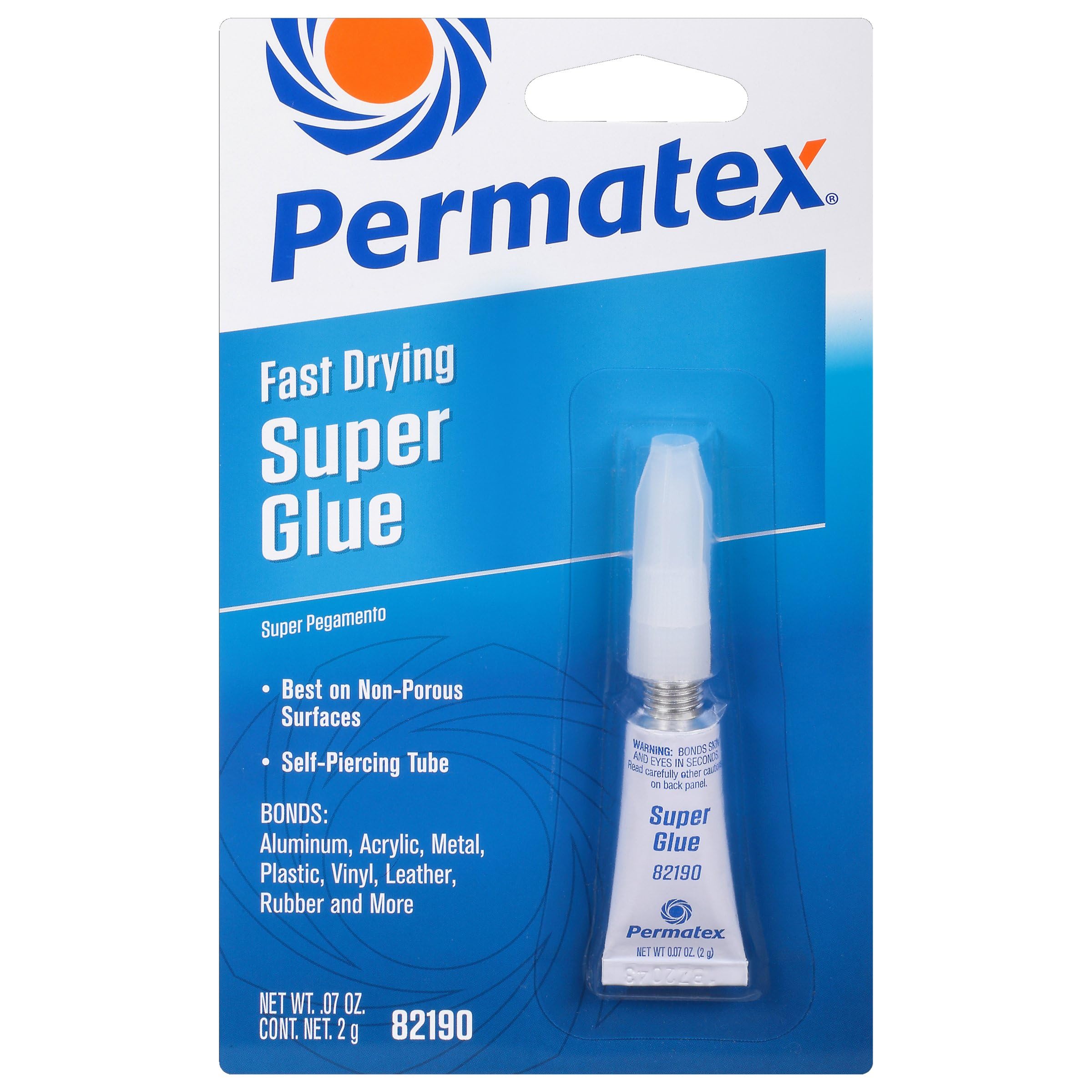 Algopix Similar Product 17 - Permatex 82190 Super Glue, 2 g