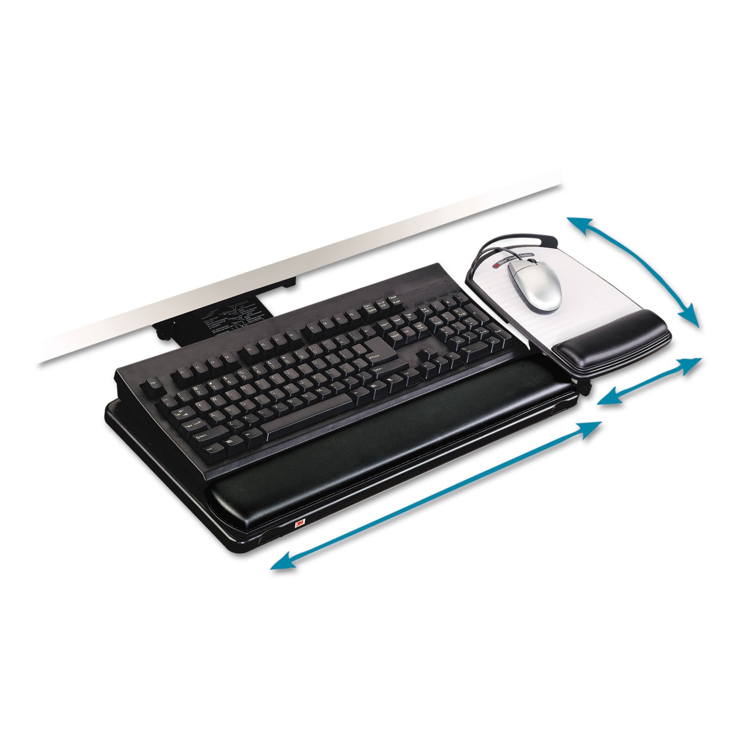 Algopix Similar Product 7 - 3M Keyboard Tray with Adjustable