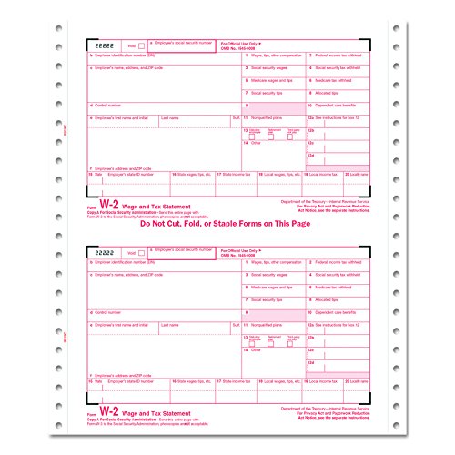 Algopix Similar Product 12 - TOPS 2206C W2 Tax Forms 6Part