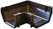 Algopix Similar Product 13 - Raingo Rb103 Corner Gutter BRN