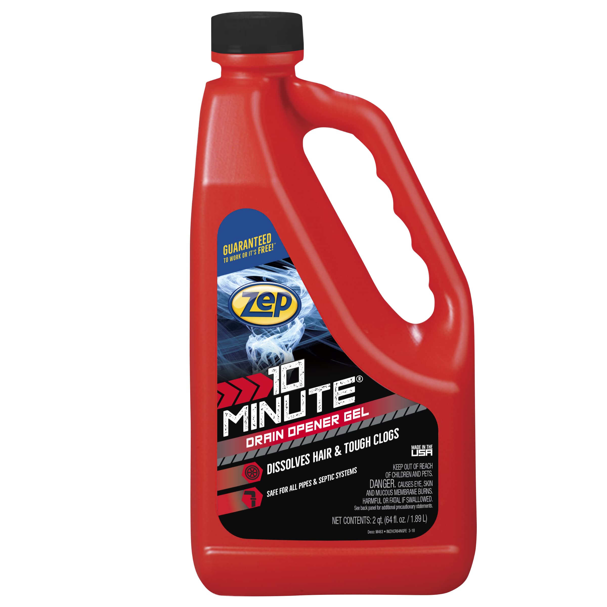 Algopix Similar Product 10 - ZEP 10 Minute Drain Opener Gel 64 Ounce