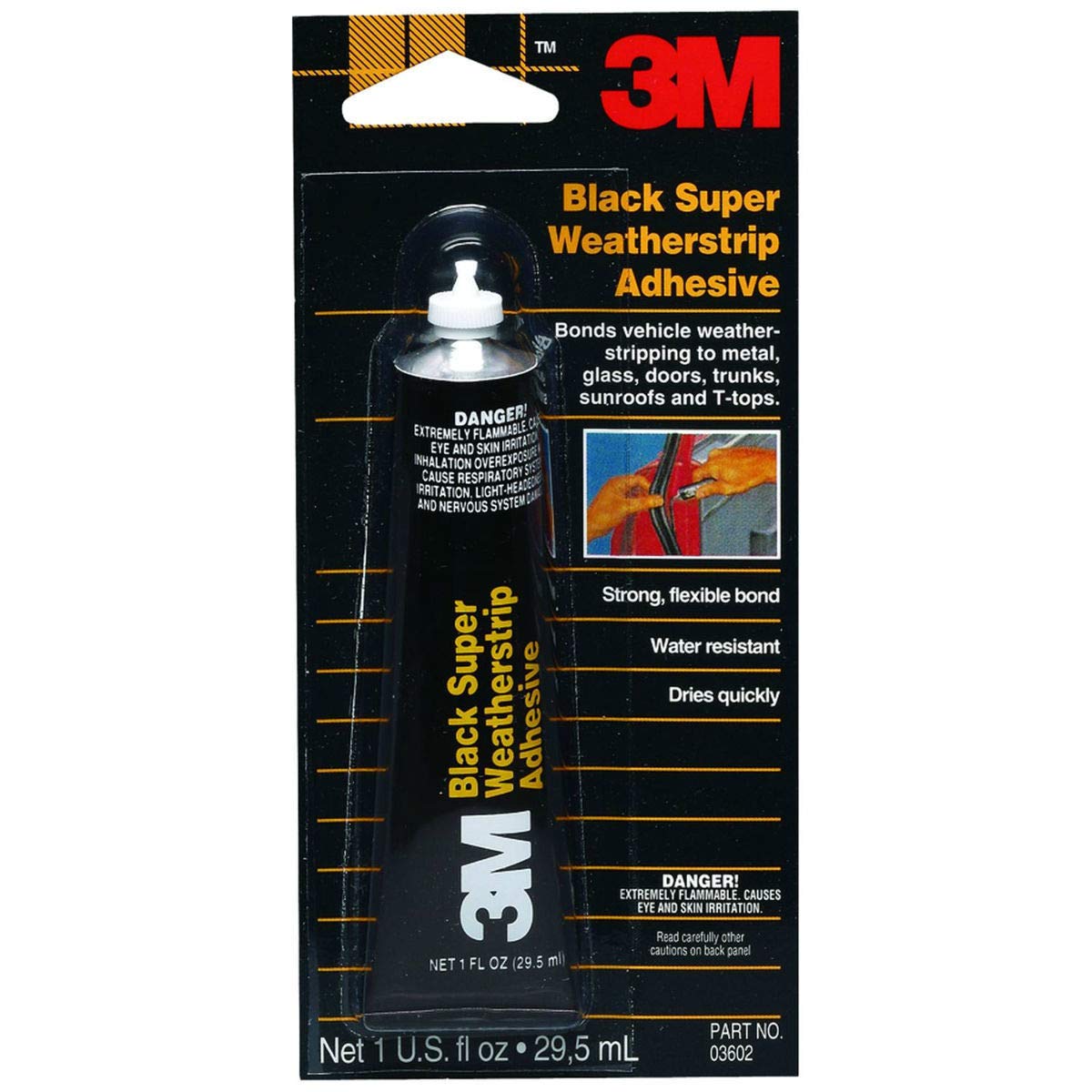 Algopix Similar Product 6 - 3M Black Super Weatherstrip Adhesive