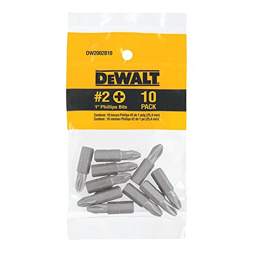 Algopix Similar Product 3 - DeWalt DW2002B10 #2 1" Bit Tips 10pcs