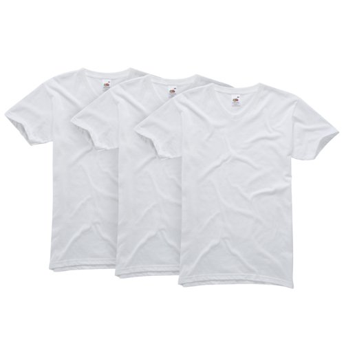 Algopix Similar Product 16 - 3-pack v-neck t-shirt Large/White