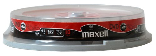 Algopix Similar Product 19 - MAXELL DVD-RW 4.7GB/120 MIN SPIND 2X P10