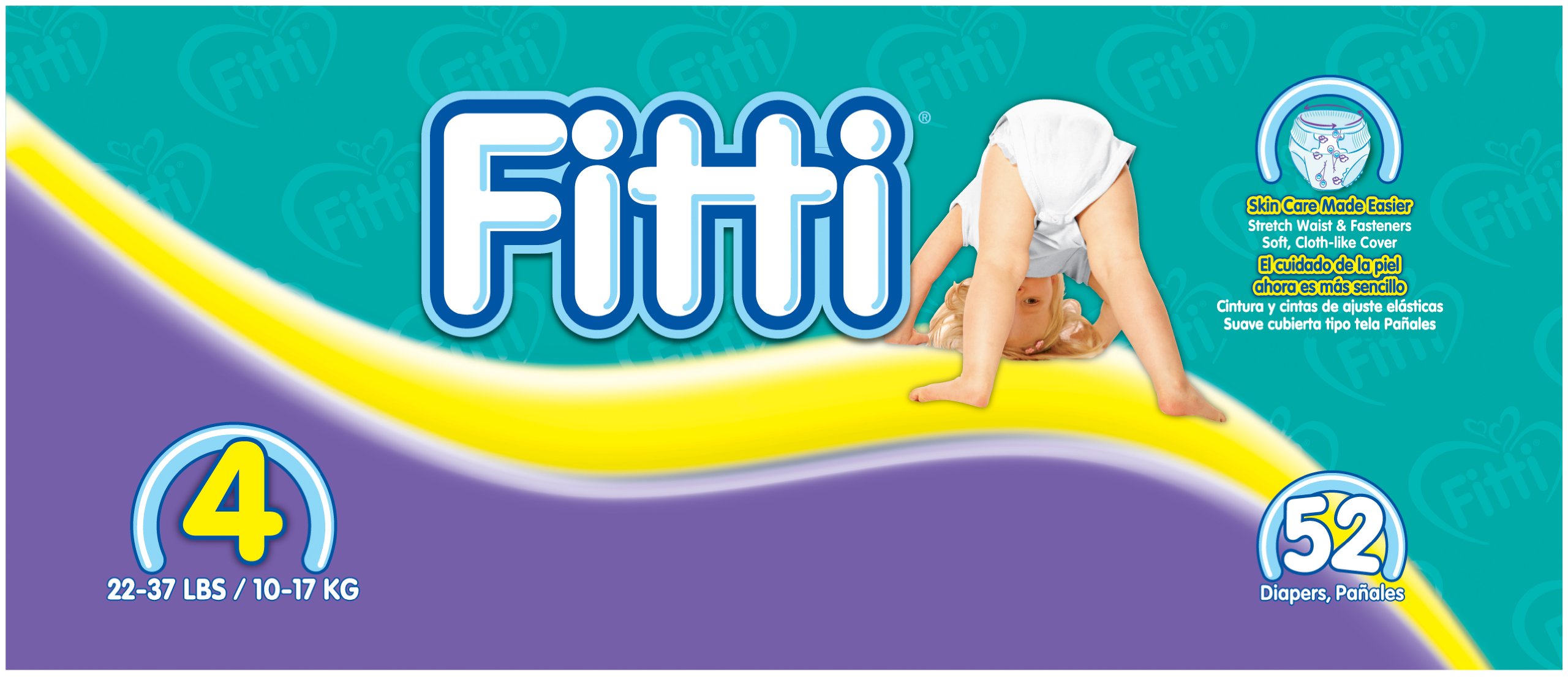 Algopix Similar Product 2 - Fitti Mega Baby Diapers Size 4 52