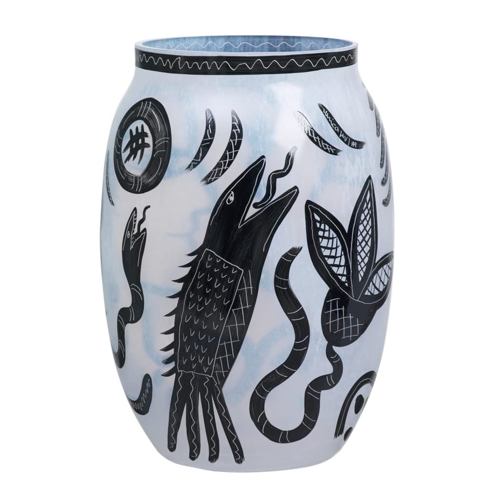 Algopix Similar Product 8 - Kosta Boda Caramba Vase, Black and White