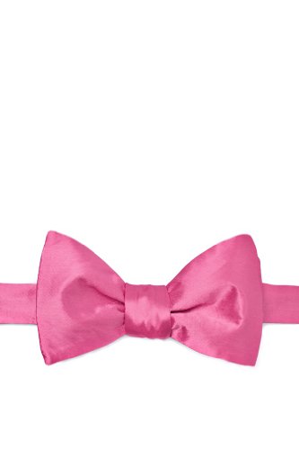Algopix Similar Product 9 - Fuchsia Fuchsia Silk Butterfly Bow Tie