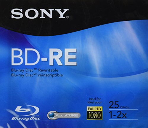 Algopix Similar Product 20 - Sony BDRE Rewritable Single Layer Disc