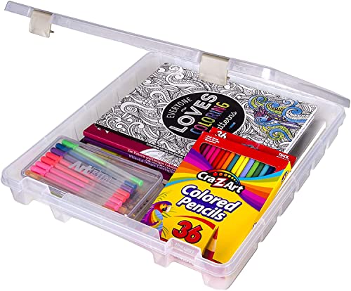 Algopix Similar Product 16 - ArtBin 9100AB Super Satchel Slim 1 Open