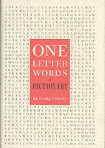 Algopix Similar Product 12 - One-Letter Words, a Dictionary