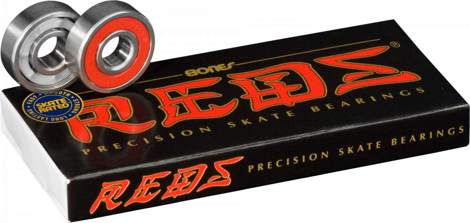 Algopix Similar Product 15 - Bones REDS Skateboard Bearings 8 Pack