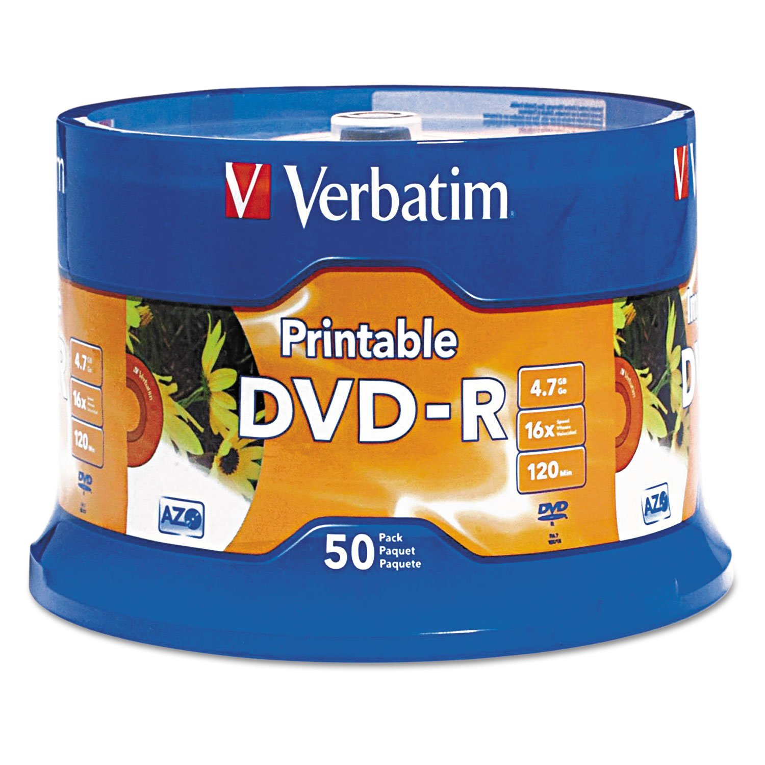 Algopix Similar Product 3 - Verbatim DVDR 47GB 16X White Inkjet